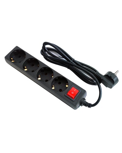 SP4B-218. Сетевой фильтр 4 розетки, 1,8м черный. 5bites в Копейске