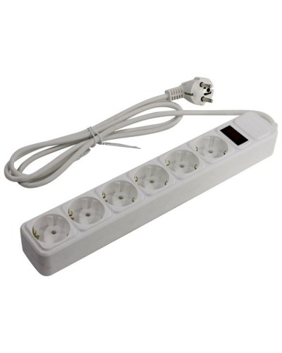 SP6W-118. Сетевой фильтр 6 розеток, 1.8м, белый. 5bites в Копейске