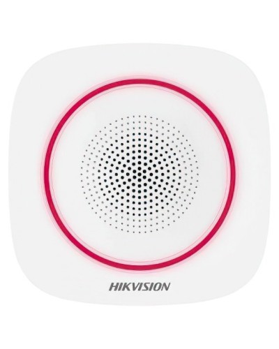 DS-PS1-II-WE(RU) Red Indicator. Оповещатель свето-звуковой радиоканальный. AX PRO Hikvision в Копейске