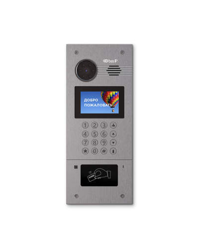 AA-07FB SILVER. Вызывная панель IP-домофона. BAS-IP в Копейске
