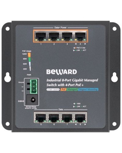 STWP-08HP4. Коммутатор 8-портовый. Beward в Копейске