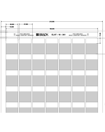 ELAT-18-361-2.5 (уп. 2500 шт.): Этикетка в Копейске