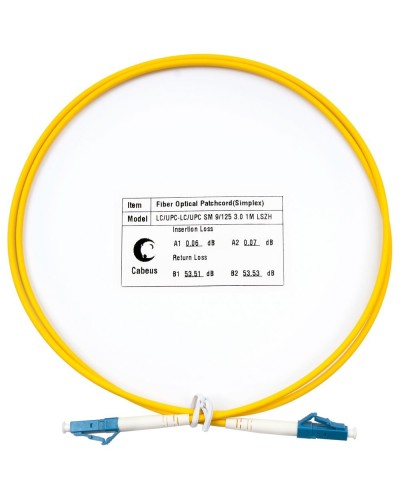 FOP(s)-9-LC-LC-1,5m (8332c). Патч-корд оптический. CABEUS в Копейске