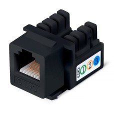 KJ-RJ12-90-BK (9481c): Вставка Keystone Jack