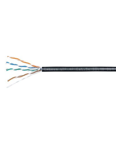 UTP-4P-Cat.5e-SOLID-OUT-LSZH-UV-100 (7172c-5). Кабель «витая пара» (LAN) для структурированных систем связи. CABEUS в Копейске