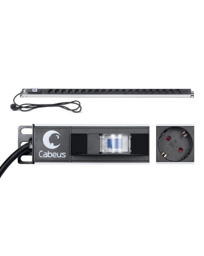 PDU-16-20S-B (9551c). Блок розеток. CABEUS в Копейске