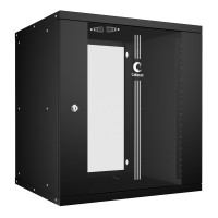 WSC-05D-12U55/45-BK (10180c). Шкаф телекоммуникационный 19 настенный 12U. CABEUS