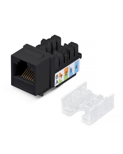 KJ-RJ45-Cat.6-90-SW-BK (10102c). Вставка Keystone Jack RJ-48. CABEUS в Копейске