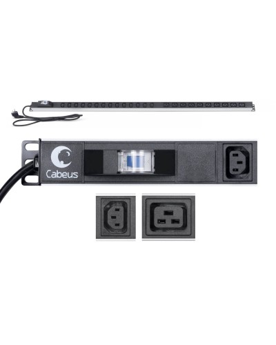 PDU-16-14C13-10C19-B-C14 (9553c). Блок розеток. CABEUS в Копейске