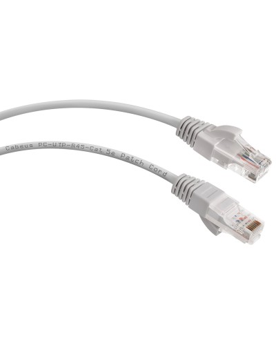 PC-UTP-RJ45-Cat.5e-0.5m (7210c), серый. Патч-корд медный. CABEUS в Копейске