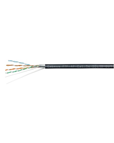 FTP-4P-Cat.5e-SOLID-OUT-LSZH-UV (7176c). Кабель «витая пара» (LAN) для структурированных систем связи. CABEUS в Копейске