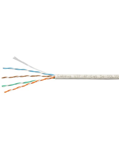 UTP-4P-Cat.5e-SOLID-LSZH-GY-LIGHT (9996c). Кабель «витая пара» (LAN) для структурированных систем связи. CABEUS в Копейске