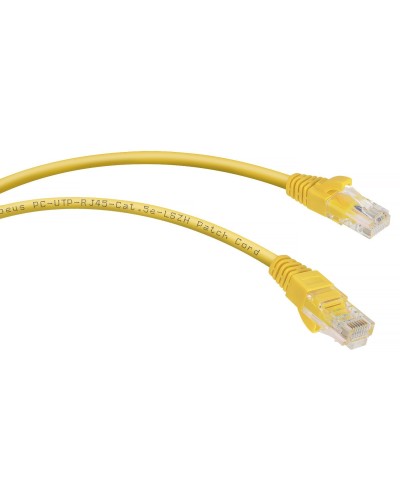 PC-UTP-RJ45-Cat.5e-5m-YL-LSZH (9501c), желтый. Патч-корд медный. CABEUS в Копейске
