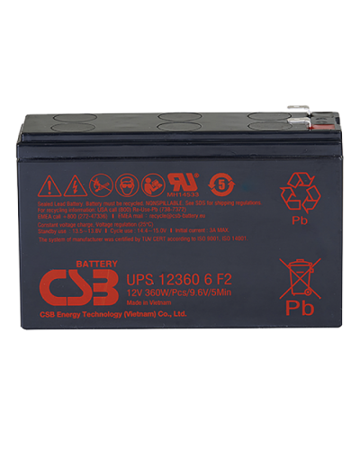 CSB UPS 123606. Аккумулятор герметичный свинцово-кислотный. CSB в Копейске