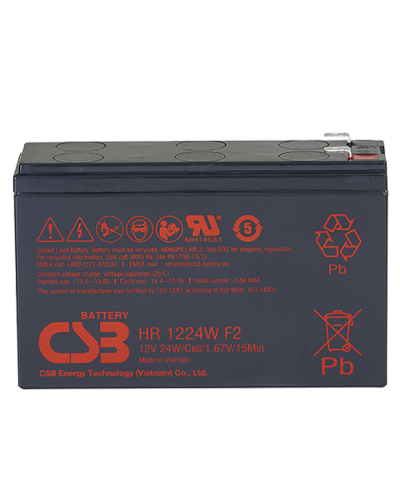 CSB HR 1224W F2 F1. Аккумулятор герметичный свинцово-кислотный. CSB в Копейске