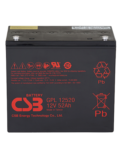 CSB GPL 12520. Аккумулятор герметичный свинцово-кислотный. CSB в Копейске