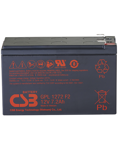 CSB GPL 1272 F2 FR. Аккумулятор герметичный свинцово-кислотный. CSB в Копейске