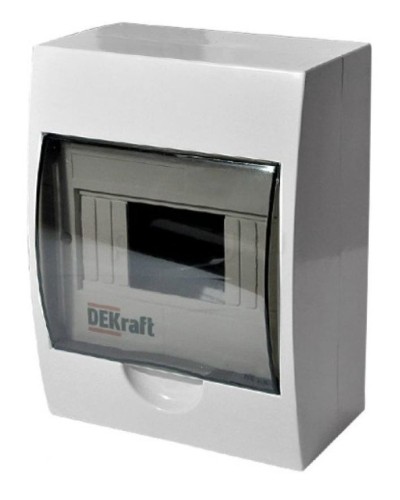 ЩРН-П-6 IP41 настенный (31009DEK). Щиток модульный с прозрачной дверцей. DEKraft в Копейске