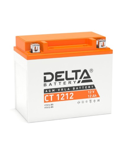 Delta CT 1212. Аккумулятор герметичный свинцово-кислотный стартерный. Delta в Копейске
