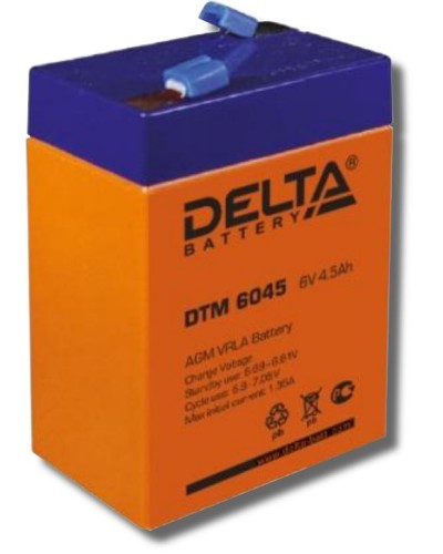 Delta DTM 6045. Аккумулятор герметичный свинцово-кислотный. Delta в Копейске