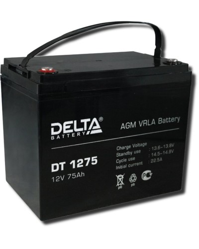 Delta DT 1275. Аккумулятор герметичный свинцово-кислотный. Delta в Копейске