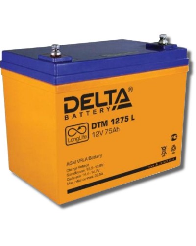 Delta DTM 1275 L. Аккумулятор герметичный свинцово-кислотный. Delta в Копейске