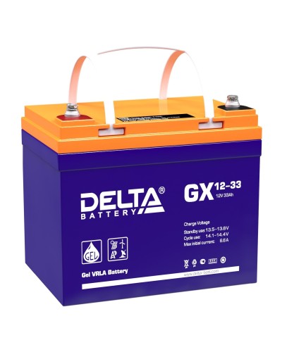 Delta GX 12-33. Аккумулятор герметичный свинцово-кислотный. Delta в Копейске