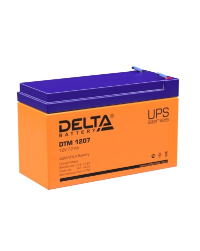 Delta DTM 1207. Аккумулятор герметичный свинцово-кислотный. Delta в Копейске