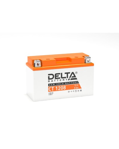 Delta CT 1208. Аккумулятор герметичный свинцово-кислотный стартерный. Delta в Копейске