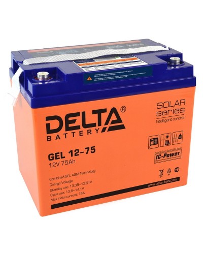 Delta GEL 12-75. Аккумулятор герметичный свинцово-кислотный. Delta в Копейске