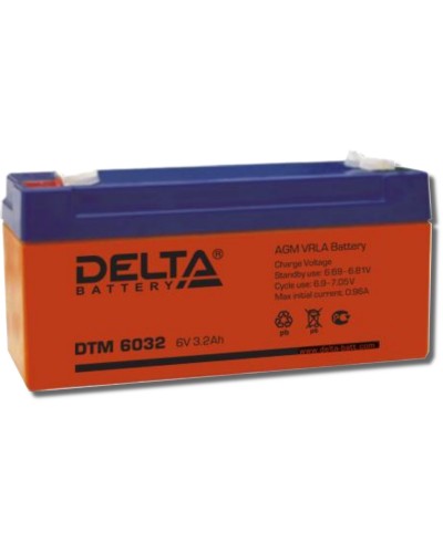 Delta DTM 6032. Аккумулятор герметичный свинцово-кислотный. Delta в Копейске