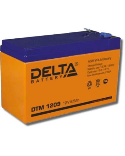 Delta DTM 1209. Аккумулятор герметичный свинцово-кислотный. Delta в Копейске