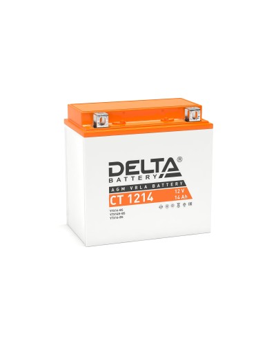 Delta CT 1214. Аккумулятор герметичный свинцово-кислотный стартерный. Delta в Копейске
