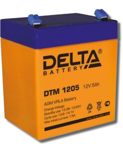 Delta DTM 1205. Аккумулятор герметичный свинцово-кислотный. Delta в Копейске