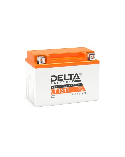 Delta CT 1211. Аккумулятор герметичный свинцово-кислотный стартерный. Delta в Копейске