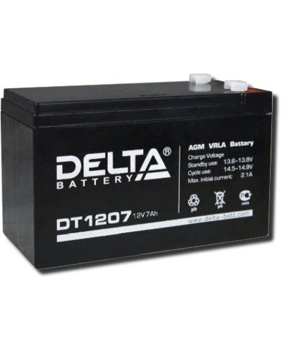 Delta DT 1207. Аккумулятор герметичный свинцово-кислотный. Delta в Копейске