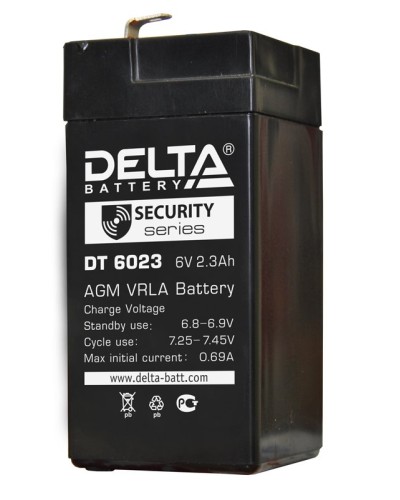 Delta DT 6023 (75мм). Аккумулятор герметичный свинцово-кислотный. Delta в Копейске