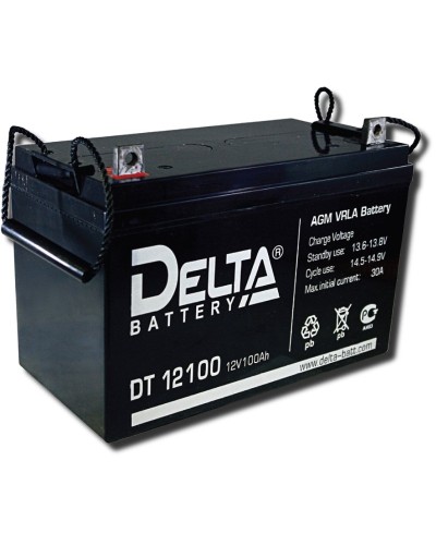 Delta DT 12100. Аккумулятор герметичный свинцово-кислотный. Delta в Копейске