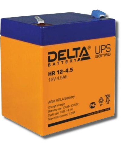 Delta HR 12-4.5. Аккумулятор герметичный свинцово-кислотный. Delta в Копейске