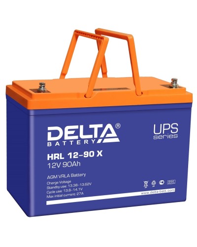 Delta HRL 12-90 X. Аккумулятор герметичный свинцово-кислотный. Delta в Копейске