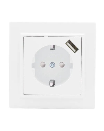 Минск Розетка 1-местная СП с/з 16А (ERR16-028-100-USB). Розетка 1-местная СП с/з 16А. EKF в Копейске
