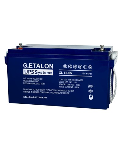 G.ETALON GL 12-65. Аккумулятор герметичный свинцово-кислотный. ETALON в Копейске