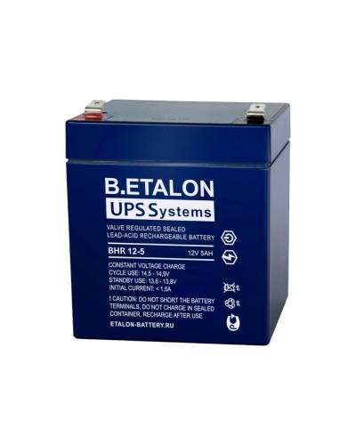B.ETALON BHR 12-5. Аккумулятор герметичный свинцово-кислотный. ETALON в Копейске