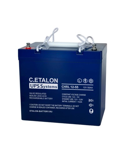 C.ETALON CHRL 12-55. Аккумулятор герметичный свинцово-кислотный. ETALON в Копейске