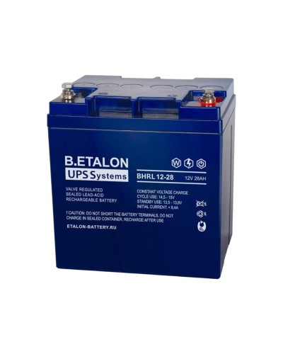B.ETALON BHRL 12-28. Аккумулятор герметичный свинцово-кислотный. ETALON в Копейске