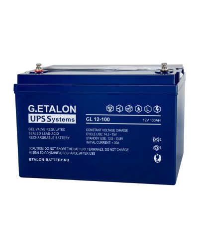 G.ETALON GL 12-100. Аккумулятор герметичный свинцово-кислотный. ETALON в Копейске