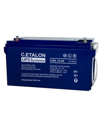 C.ETALON CHRL 12-65. Аккумулятор герметичный свинцово-кислотный. ETALON в Копейске
