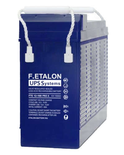 F.ETALON FTE 12-100 PRO X. Аккумулятор герметичный свинцово-кислотный. ETALON в Копейске