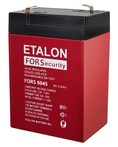 ETALON FORS 6045. Аккумулятор герметичный свинцово-кислотный. ETALON в Копейске