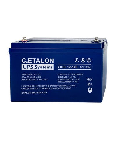C.ETALON CHRL 12-100. Аккумулятор герметичный свинцово-кислотный. ETALON в Копейске